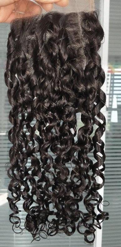 Super Double Drawn 12A Grade Pissy Curl BUNDLES with CLOSURES & FRONTA