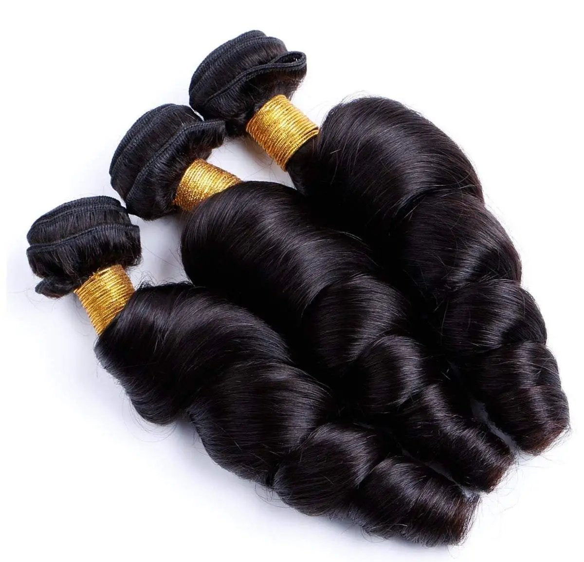 BeuMAX 10A Grade 3/4 Loose Wave Bundles Peruvian Human Hair Extensions