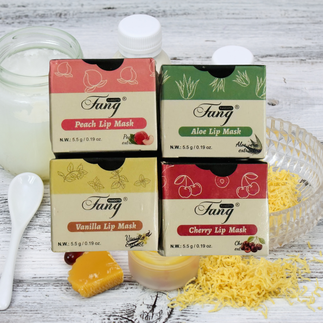 Honey Propolis Lip Balm & Lip Mask Set – Moisturizing Honey Pot with Applicator Stick, Ideal Valentine’s Day Gift