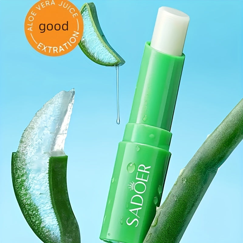 Aloe Vera Lip Balm with Vitamin E & Squalane – Deeply Hydrating, Moisturizing & Brightening Care