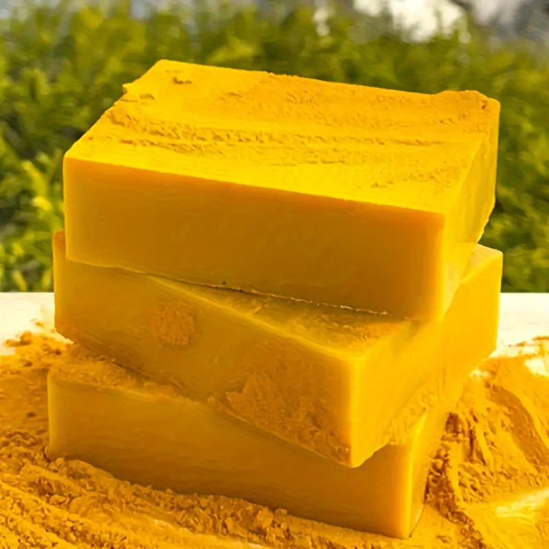 3-Pack Turmeric & Kojic Acid Soap Bars – Brightening and Deep Cleansing Face & Body Soap – Gentle on All Skin Types, Paraben-Free