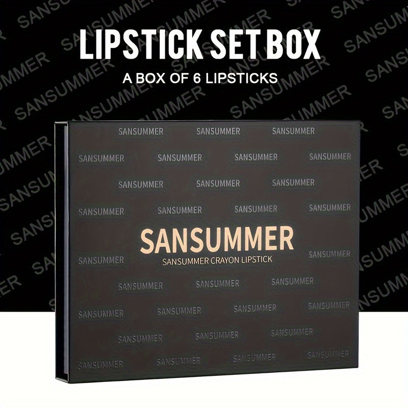 6-Color Waterproof Eyeshadow Lipstick Blush Multiple Uses Gift Set – Matte & Pearlescent Finish – Long-Lasting, Natural Eye Makeup Effortless Daily Looks