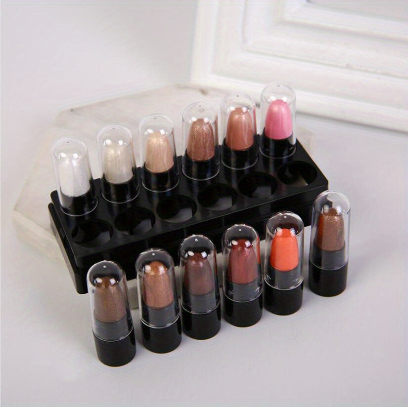 12-Color Waterproof Eyeshadow Stick Set – Shimmer, Glitter & Highlighter Pens