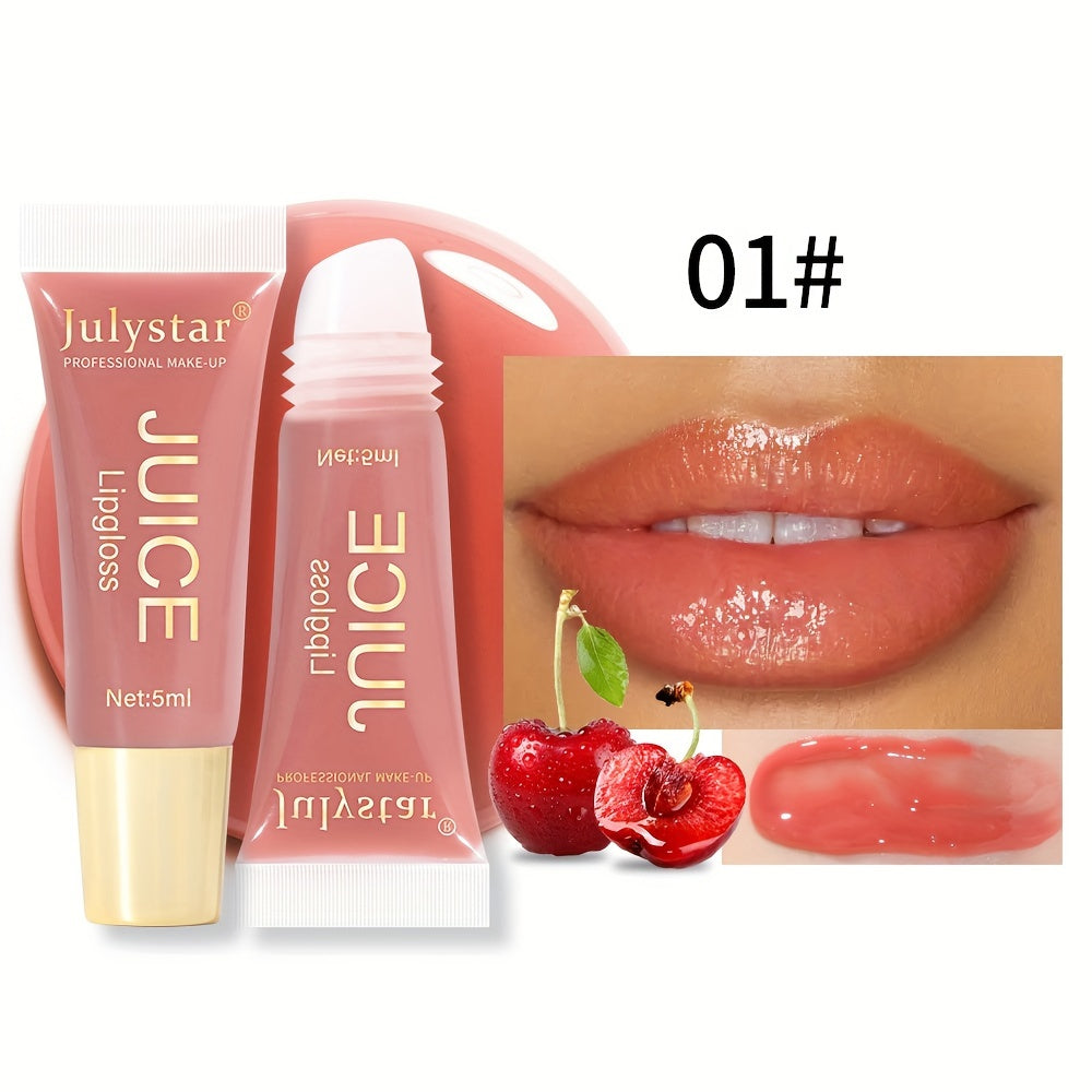 Fruit-Infused Moisturizing Lip Oil – Natural Shine, Long-Lasting Tint & Juicy Gloss Finish