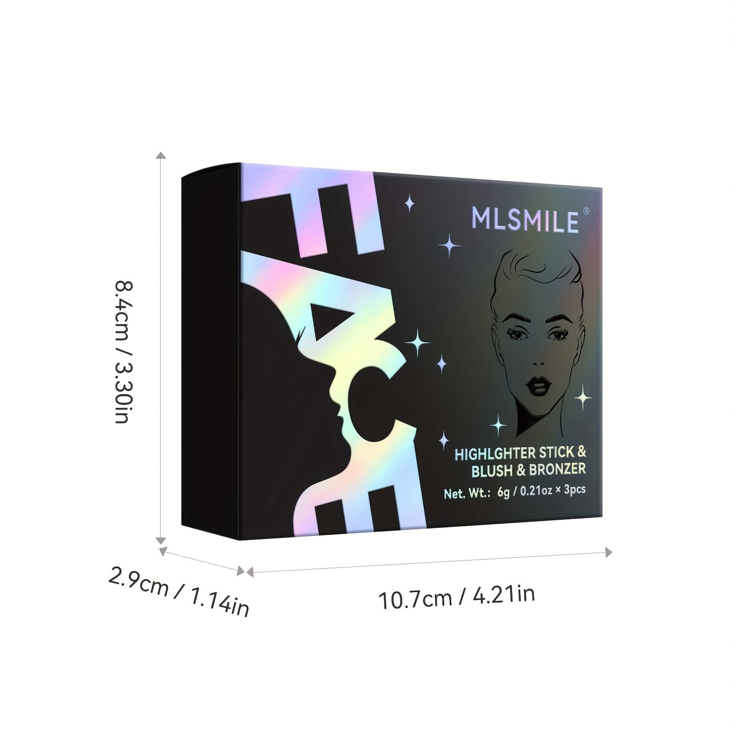 Waterproof Contour Stick Trio – Multi-Use Highlight, Concealer & Contour for Natural Definition