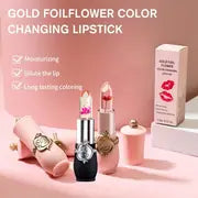 6-Pcs Crystal Flower Jelly Lipstick, Long-lasting Lipstick, Magic Temperature Color Changing Lipstick
