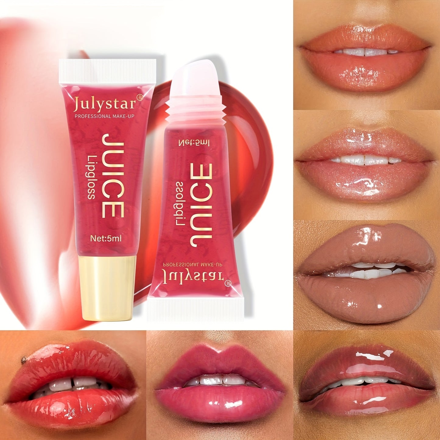 Fruit-Infused Moisturizing Lip Oil – Natural Shine, Long-Lasting Tint & Juicy Gloss Finish