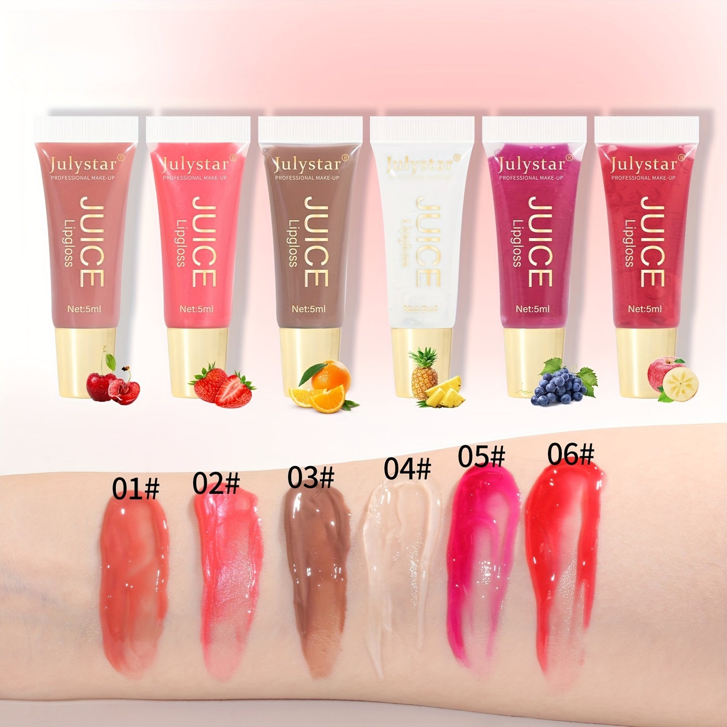Fruit-Infused Moisturizing Lip Oil – Natural Shine, Long-Lasting Tint & Juicy Gloss Finish