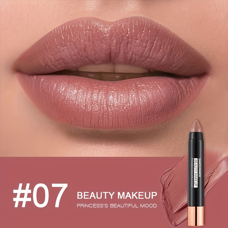 7-Pieces Waterproof Eye Shadow Stick Set – Matte & Pearlescent Shades for Natural, Long-Lasting Eye Makeup – Smooth Application, Perfect for Daily Looks