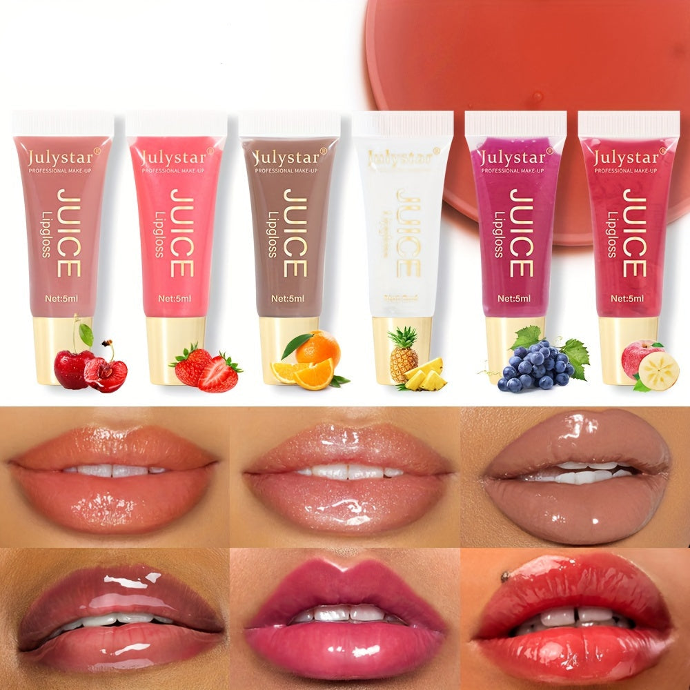 Fruit-Infused Moisturizing Lip Oil – Natural Shine, Long-Lasting Tint & Juicy Gloss Finish