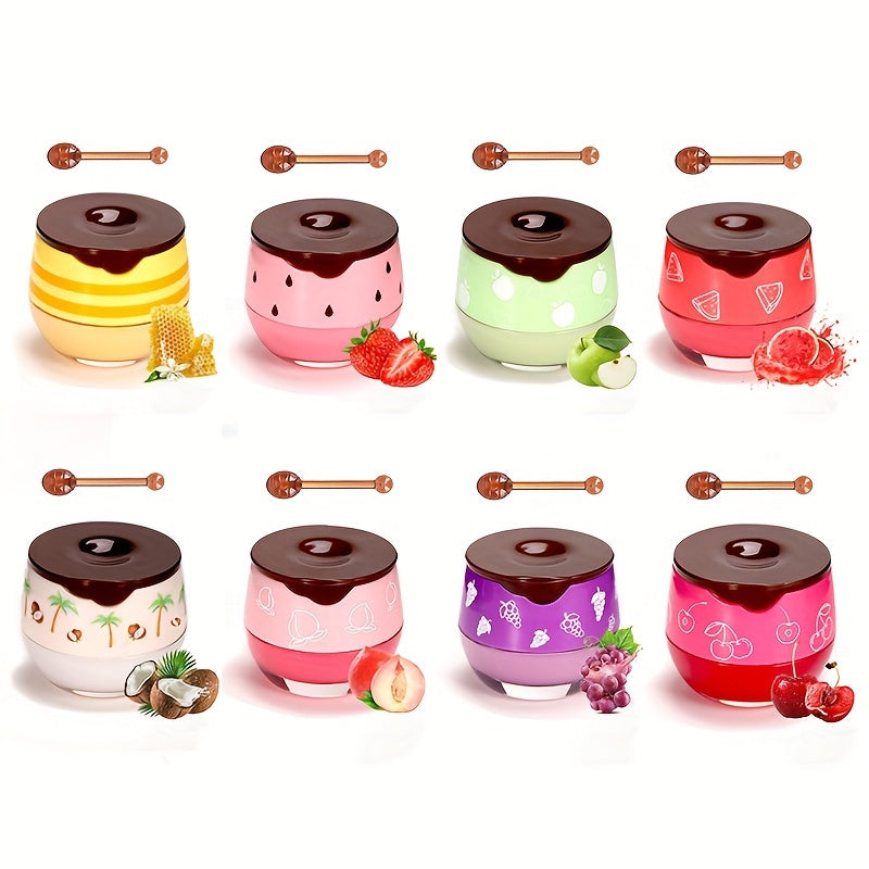 Honey Propolis Lip Balm & Lip Mask Set – Moisturizing Honey Pot with Applicator Stick, Ideal Valentine’s Day Gift