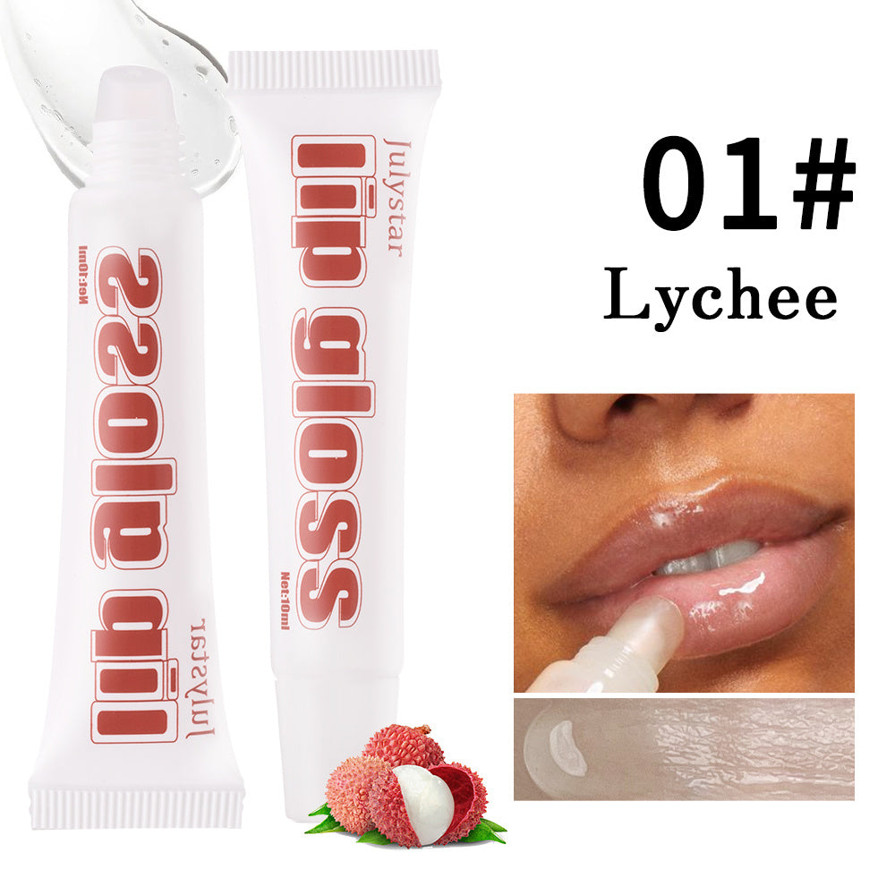 4pcs Lip Gloss Set – 8 Fruity Flavors, Hydrating & Non-Sticky, Long-Lasting Shine for Smooth, Glossy Lips