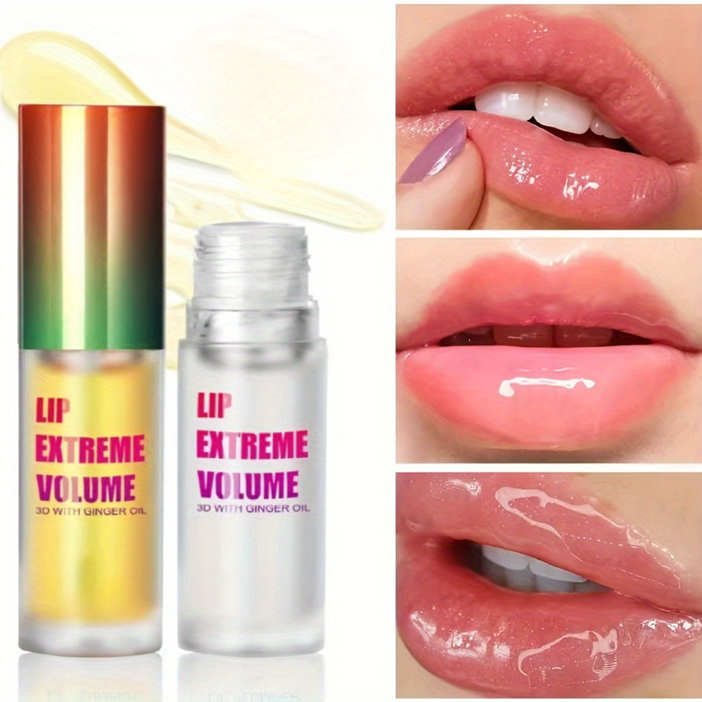 Spicy Lips Volume – 2pcs Lip Plumping Serum Set Long-Lasting Moisturizing & Smoothing Lip Oil for All Skin Types
