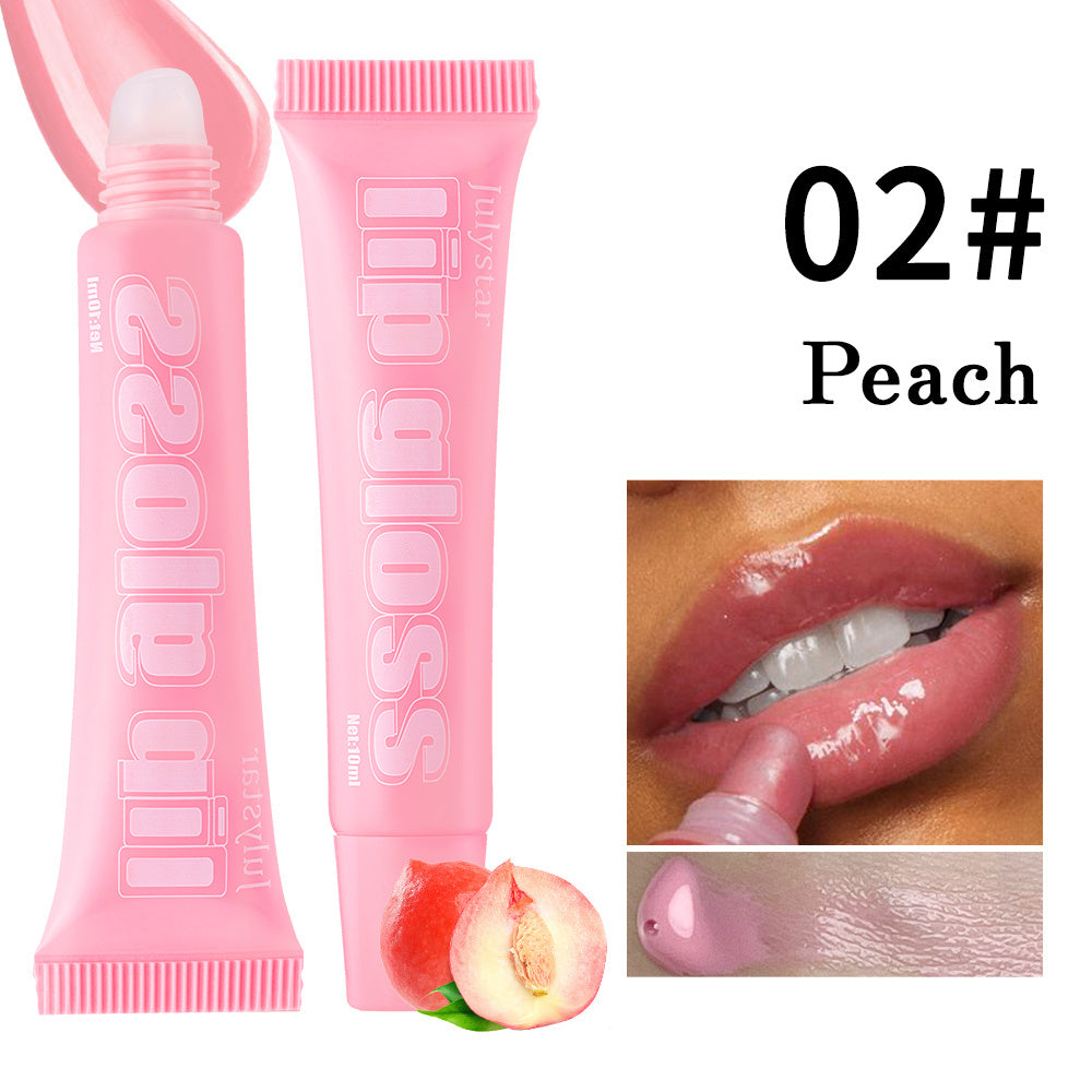 4pcs Lip Gloss Set – 8 Fruity Flavors, Hydrating & Non-Sticky, Long-Lasting Shine for Smooth, Glossy Lips