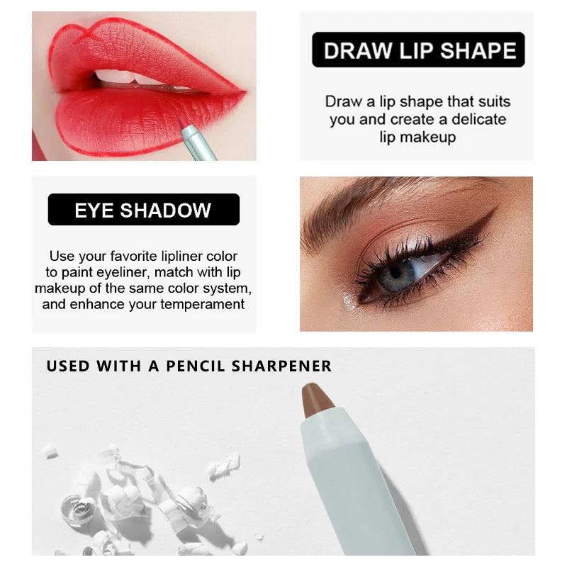 12-Piece Matte Lip Liner Set – Assorted Colors, Long-Lasting Formula, Perfect Gift Set