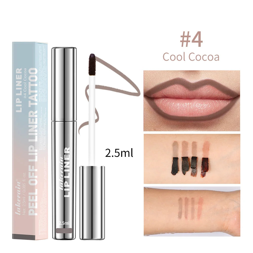 Peel-Off Lip Tint Tattoo Set – 4 Matte Velvet Shades, Long-Lasting Waterproof & Transfer-Proof Lip Color