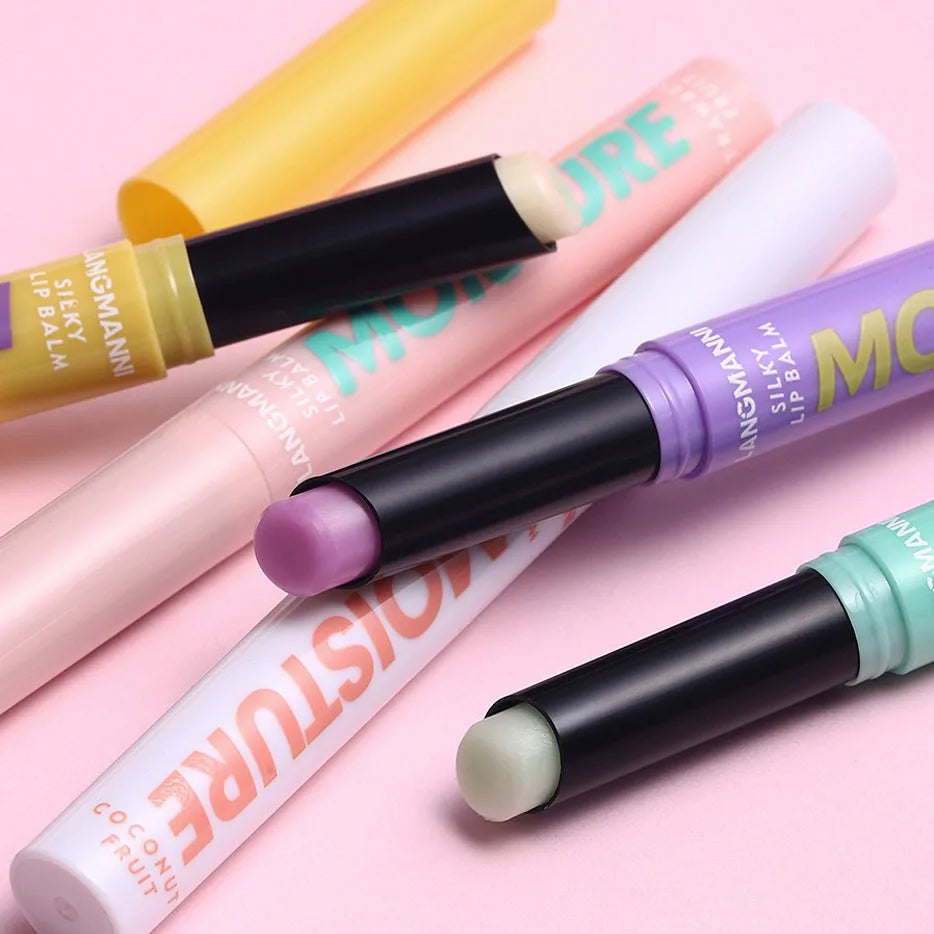 Color-Changing Lip Balm Set – 5 Hydrating Sticks with Aloe, Coconut, Strawberry & Honey Extracts