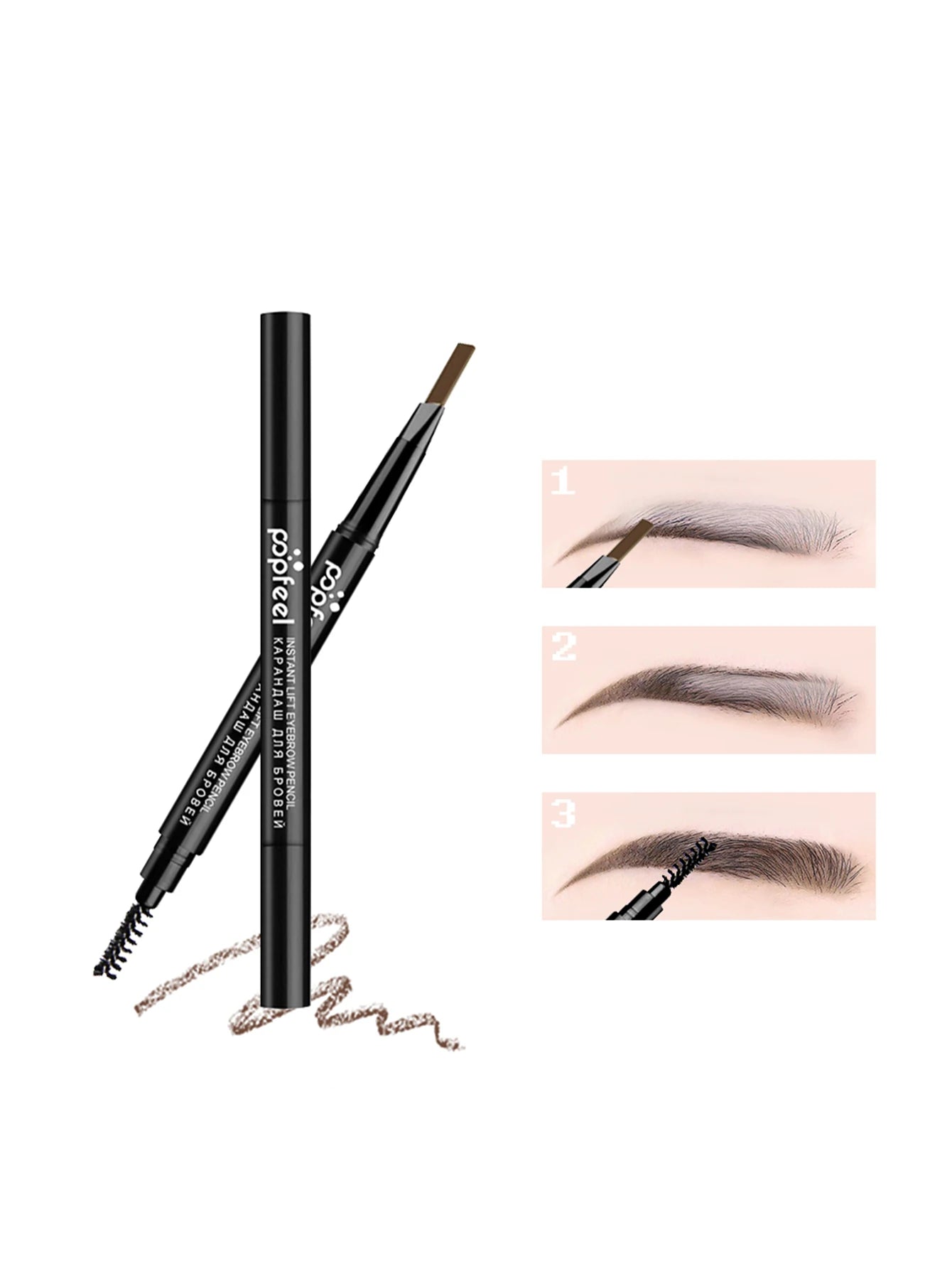 POPFEEL Eye Makeup Starter Kit – Budget-Friendly Beauty Set with Eyeshadow Palette, Eyeliner, Mascara & Brow Pencil – Perfect Gift for Makeup Lovers