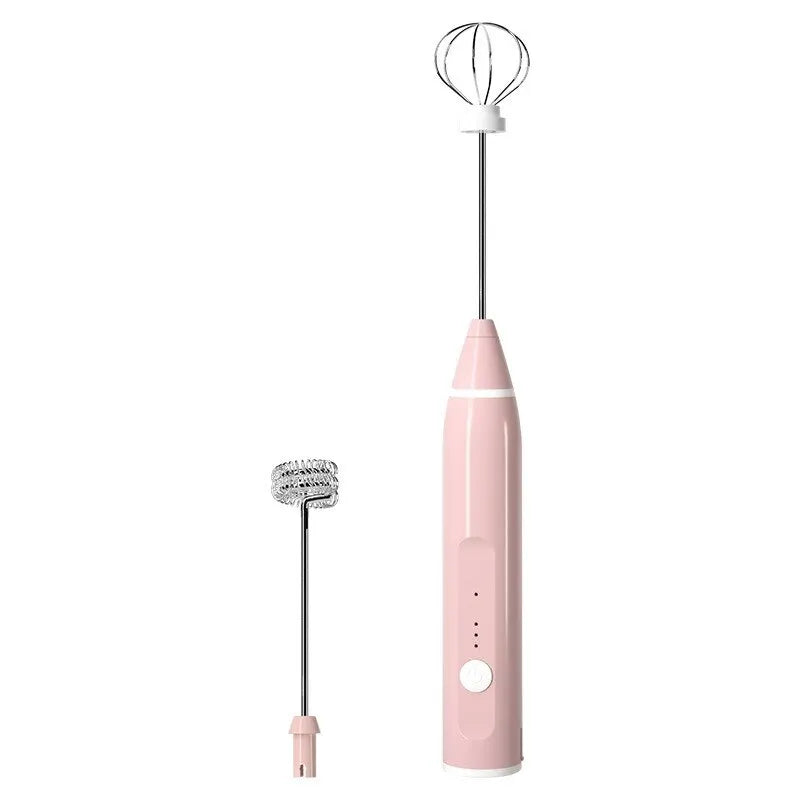 1 PC USB Rechargeable Milk Frother Portable Handheld Mixer & Egg Beater Electric Coffee Foamer, Milk Shaker & Blender