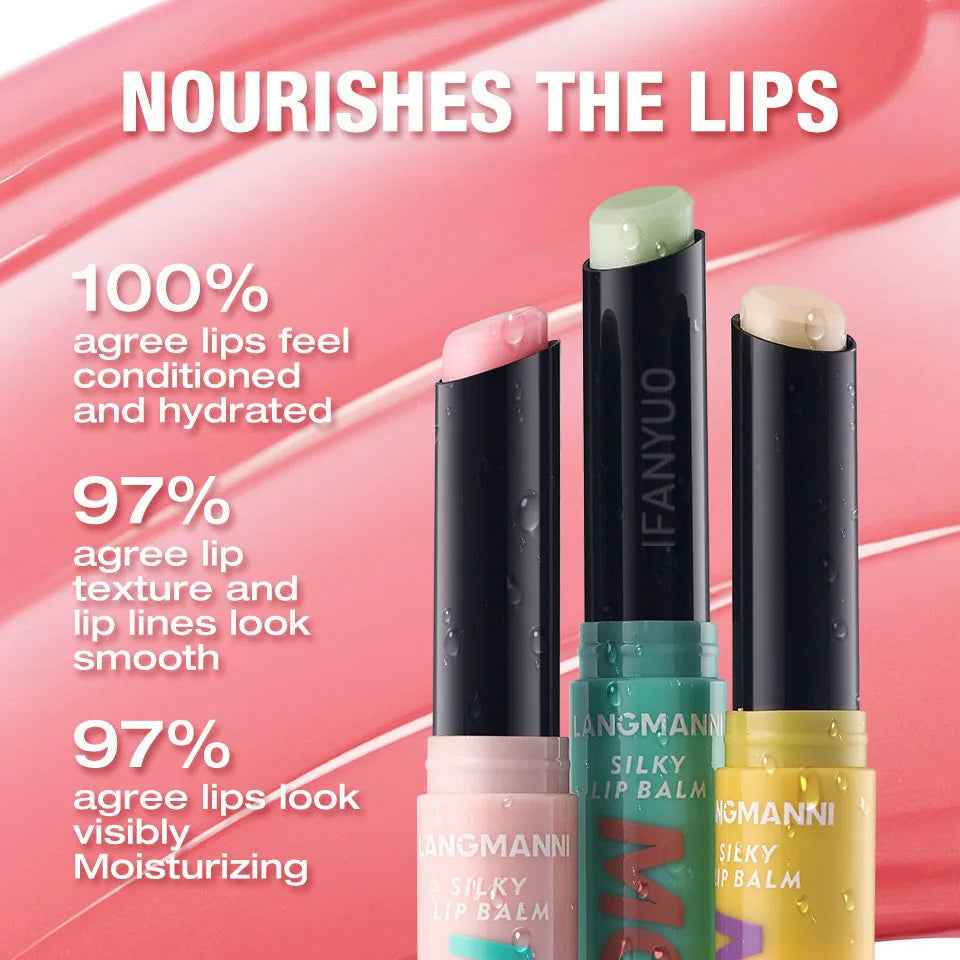 Color-Changing Lip Balm Set – 5 Hydrating Sticks with Aloe, Coconut, Strawberry & Honey Extracts