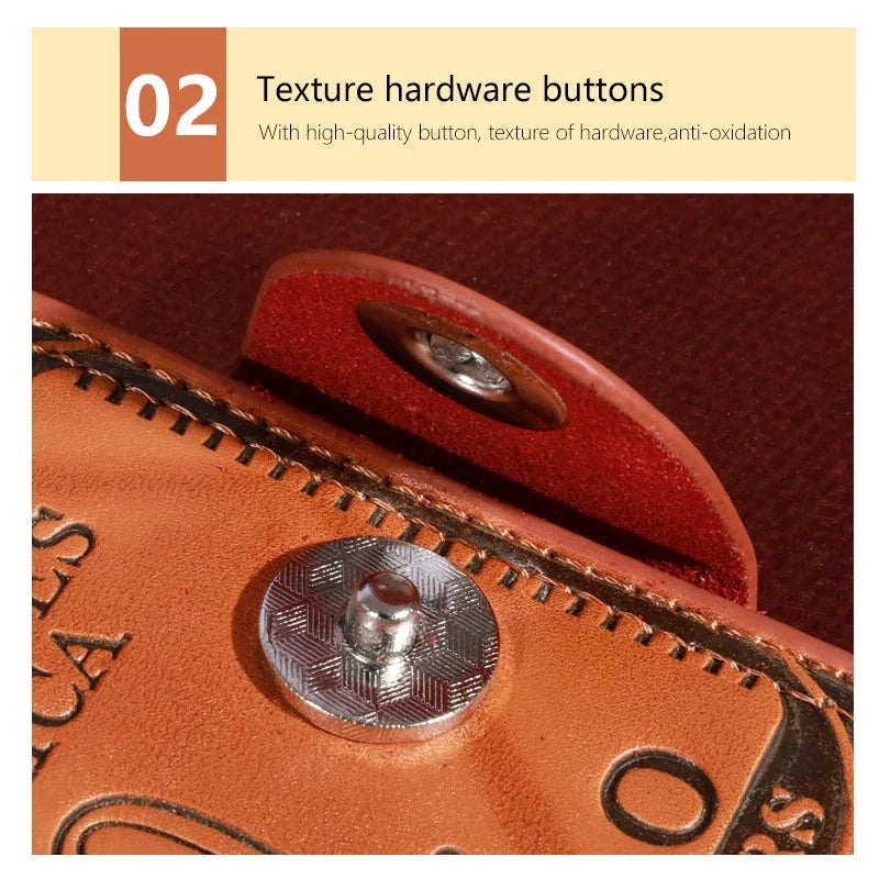 Men’s Faux Leather Wallet with 100 Dollar Bill Design – Bifold Style with Card Slots & ID Window