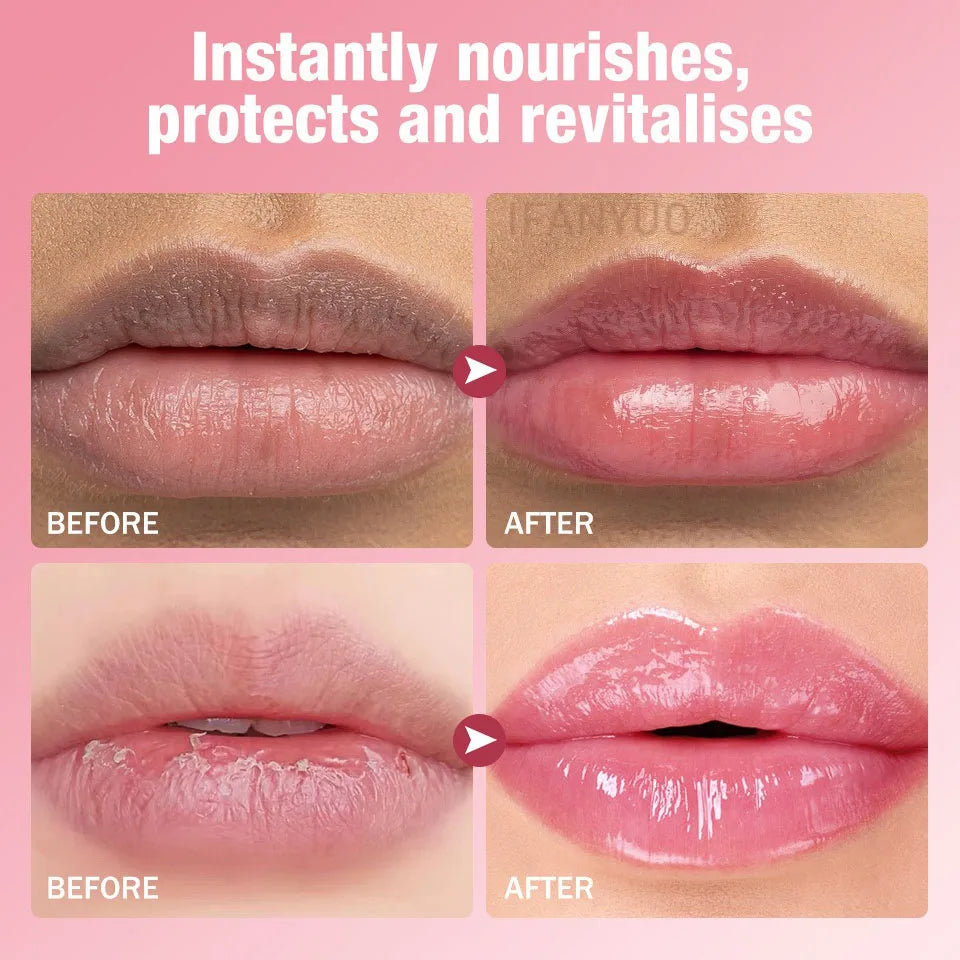 Color-Changing Lip Balm Set – 5 Hydrating Sticks with Aloe, Coconut, Strawberry & Honey Extracts