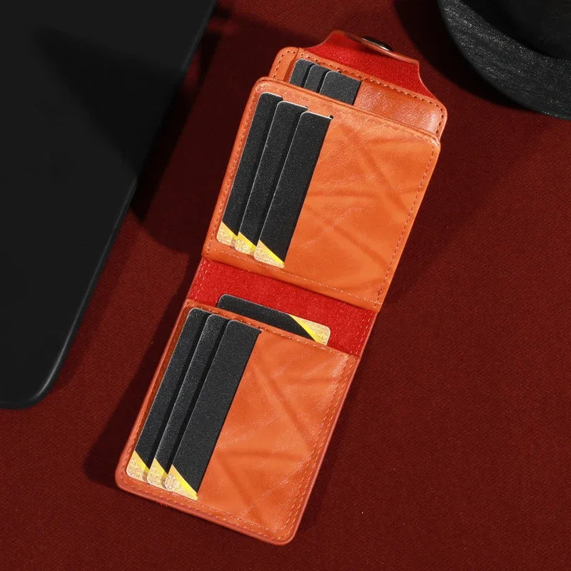 Men’s Faux Leather Wallet with 100 Dollar Bill Design – Bifold Style with Card Slots & ID Window