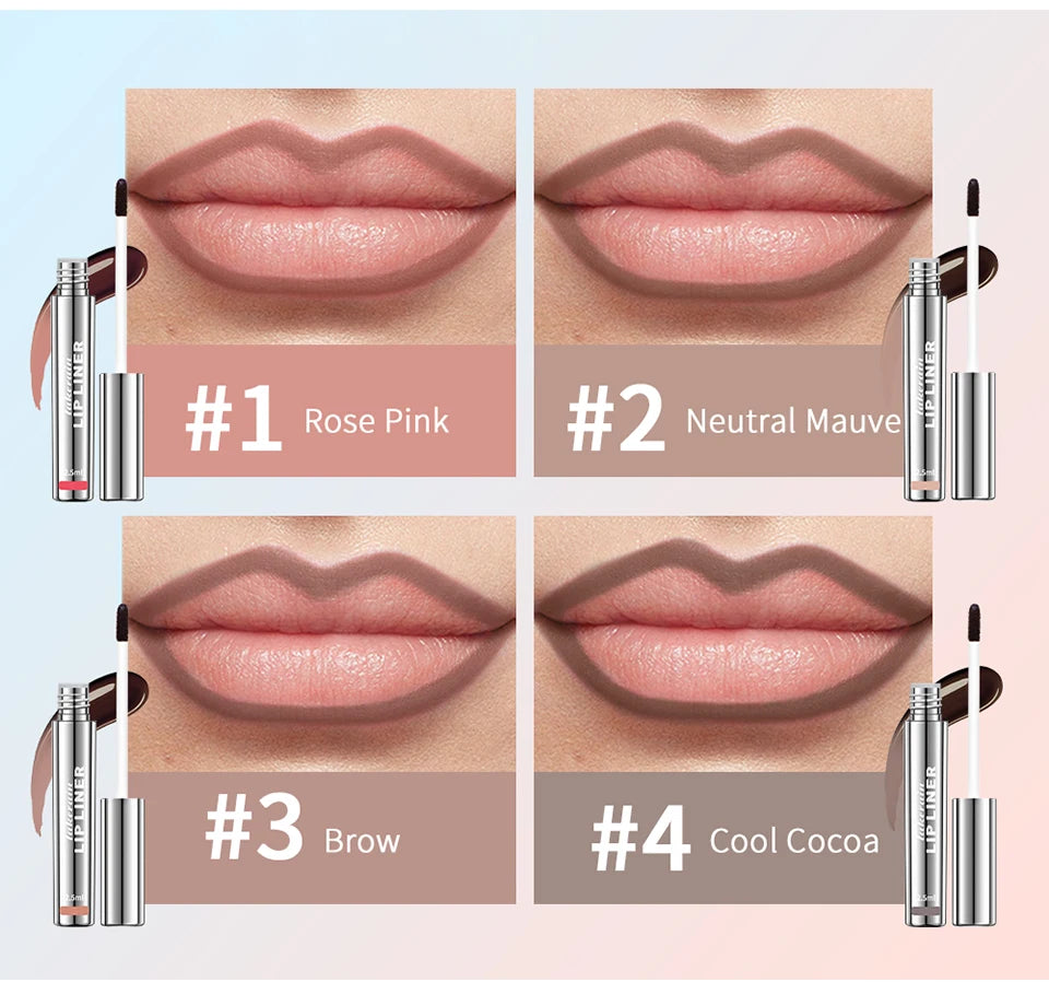 Peel-Off Lip Tint Tattoo Set – 4 Matte Velvet Shades, Long-Lasting Waterproof & Transfer-Proof Lip Color