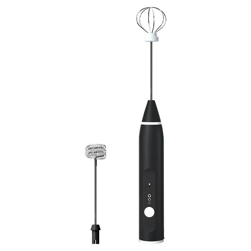 1 PC USB Rechargeable Milk Frother Portable Handheld Mixer & Egg Beater Electric Coffee Foamer, Milk Shaker & Blender