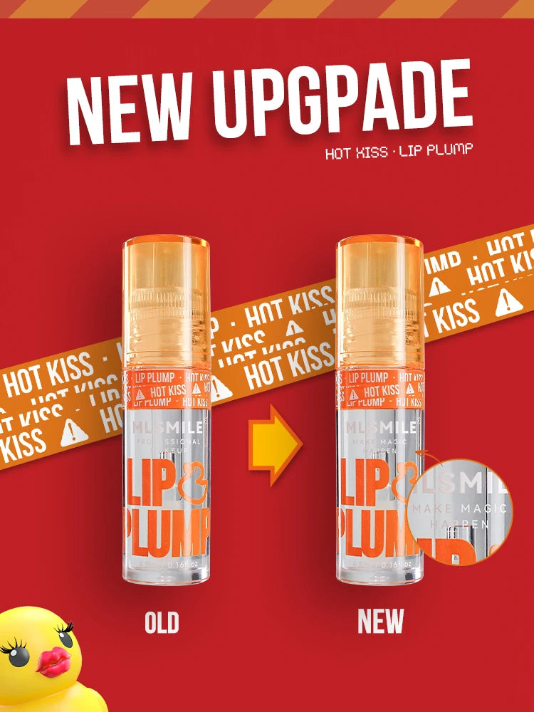 Spicy Lip Plumping Gloss & Oil Set – Moisturizing, Long-Lasting Mirror Shine with Natural Pearl Finish