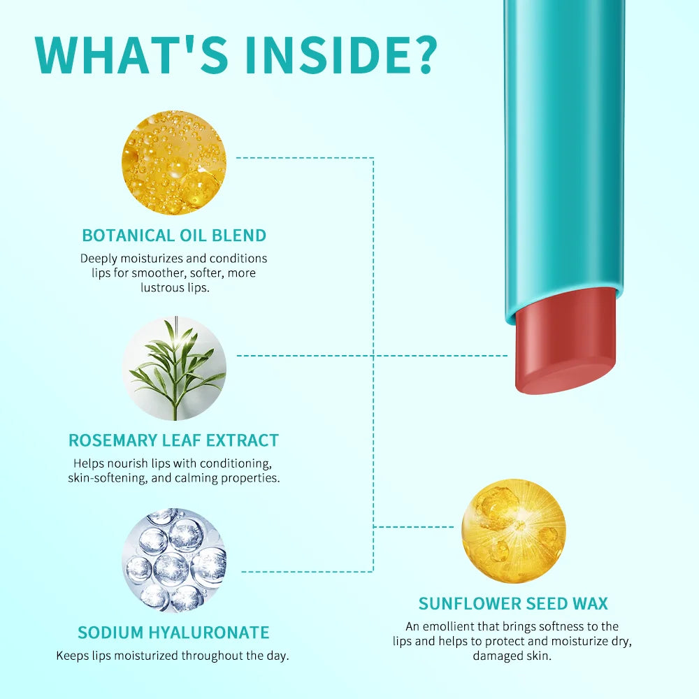 Hydrating Tinted Lip Balm – Long-Lasting Moisture Jelly-Like Tint with Natural Color Korean Lip Makeup