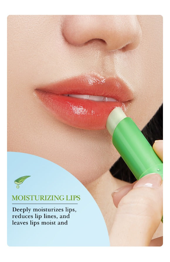 Aloe Vera Lip Balm with Vitamin E & Squalane – Deeply Hydrating, Moisturizing & Brightening Care