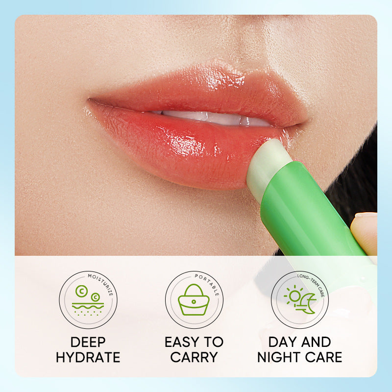 Aloe Vera Lip Balm with Vitamin E & Squalane – Deeply Hydrating, Moisturizing & Brightening Care