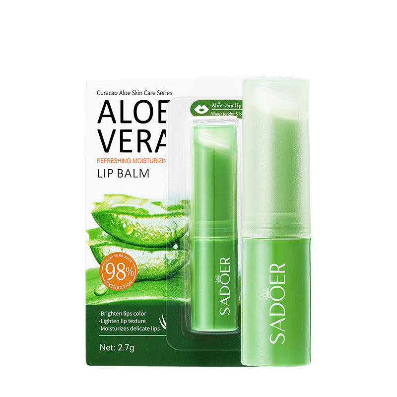 Aloe Vera Lip Balm with Vitamin E & Squalane – Deeply Hydrating, Moisturizing & Brightening Care