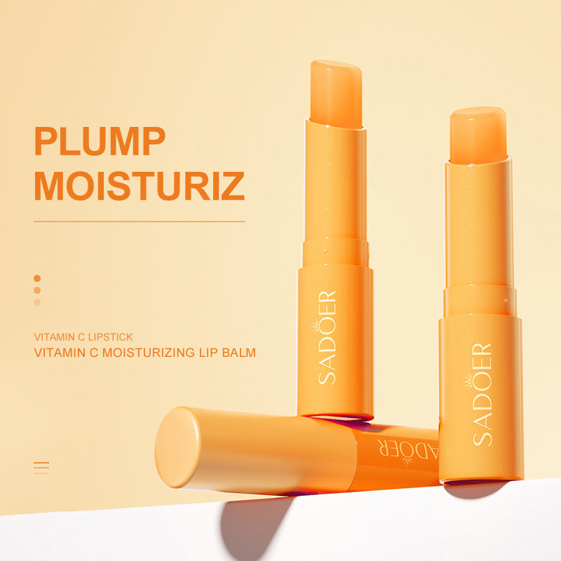 Vitamin C Lip Balm – Moisturizing & Brightening with Antioxidants, Hydrating Formula for Smooth, Supple Lips, Hypoallergenic, Natural Citrus Finish