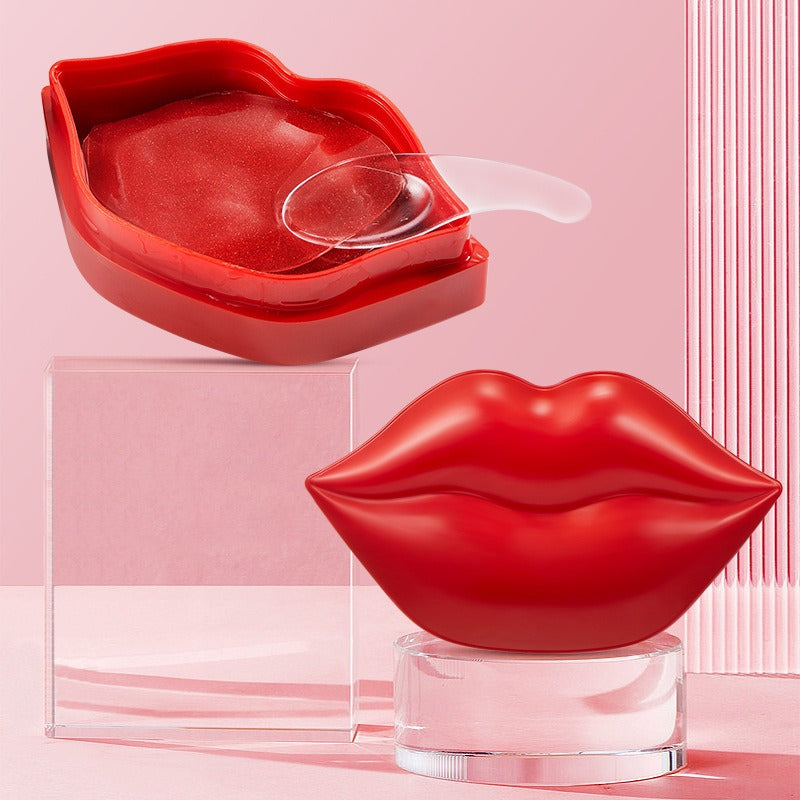 20pcs Cherry Vitamin Lip Masks – Moisturizing Lip Patches with Cherry Extract to Brighten Remove Dead Skin & Improve Dry Lips Gift for Women