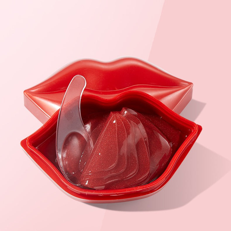 20pcs Cherry Vitamin Lip Masks – Moisturizing Lip Patches with Cherry Extract to Brighten Remove Dead Skin & Improve Dry Lips Gift for Women