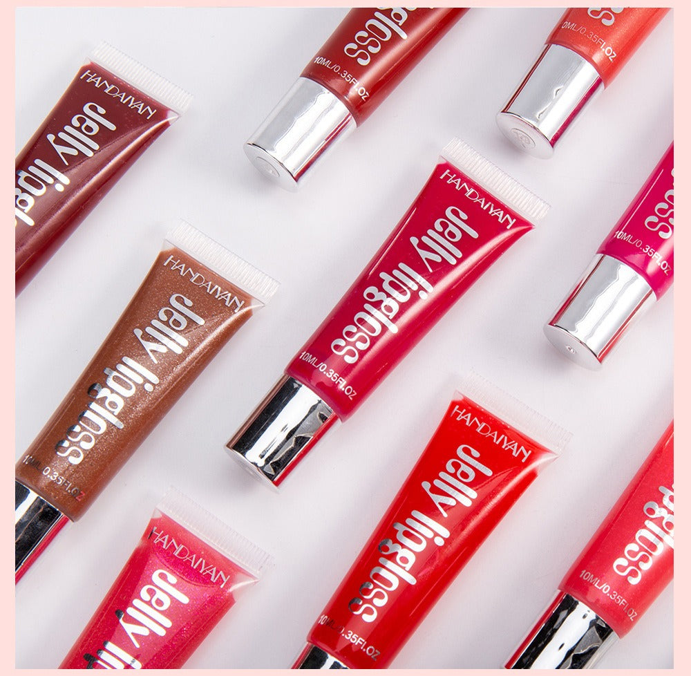 Jelly Lip Gloss Moisturising Lipstick Sexy Lip Oil Plumping Non-Sticky Long Lasting Repairing Primer Lip Balm Care Cosmetics