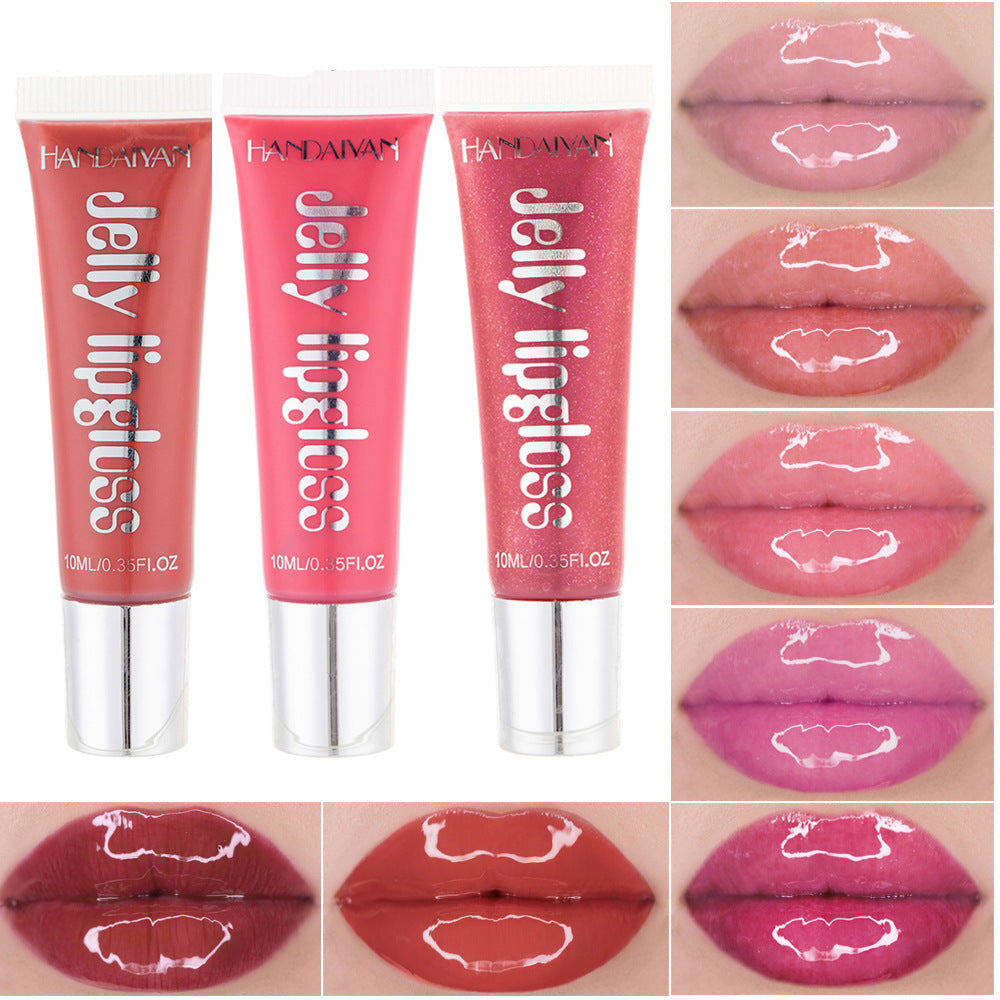 Jelly Lip Gloss Moisturising Lipstick Sexy Lip Oil Plumping Non-Sticky Long Lasting Repairing Primer Lip Balm Care Cosmetics