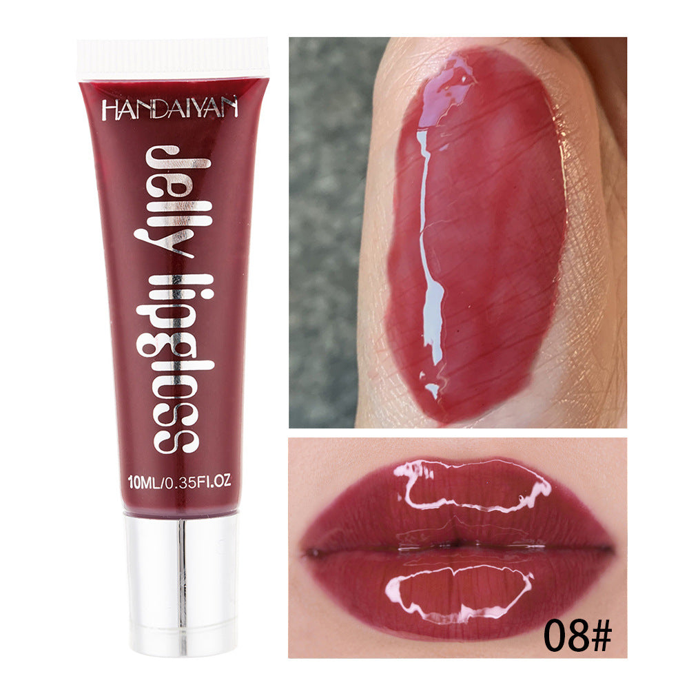 Jelly Lip Gloss Moisturising Lipstick Sexy Lip Oil Plumping Non-Sticky Long Lasting Repairing Primer Lip Balm Care Cosmetics