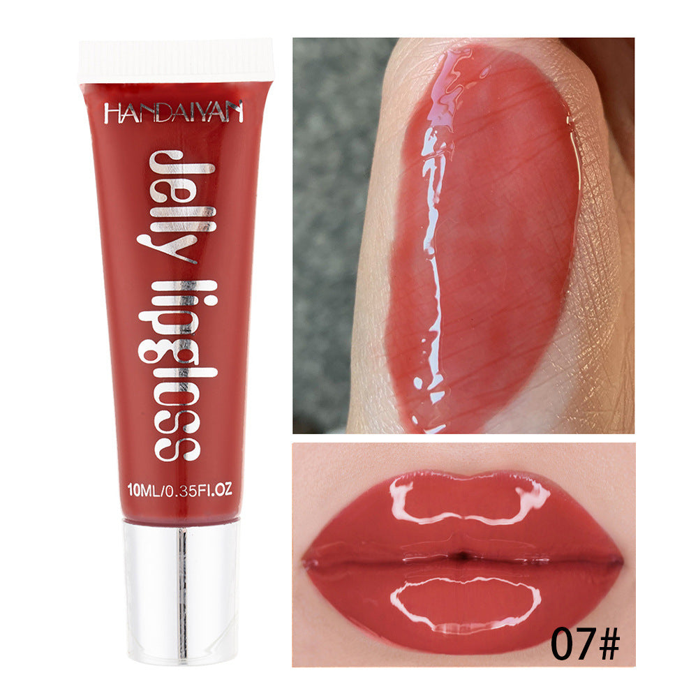 Jelly Lip Gloss Moisturising Lipstick Sexy Lip Oil Plumping Non-Sticky Long Lasting Repairing Primer Lip Balm Care Cosmetics