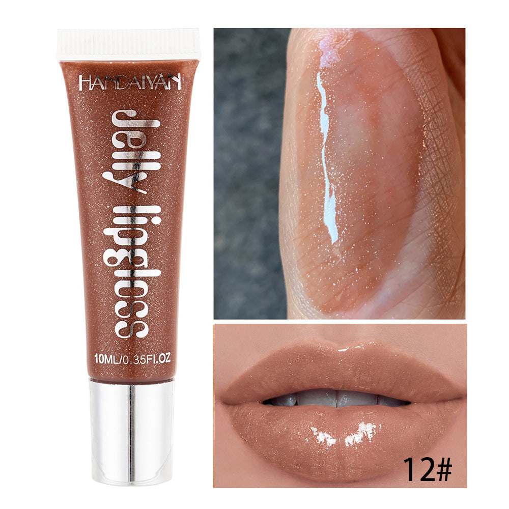 Jelly Lip Gloss Moisturising Lipstick Sexy Lip Oil Plumping Non-Sticky Long Lasting Repairing Primer Lip Balm Care Cosmetics