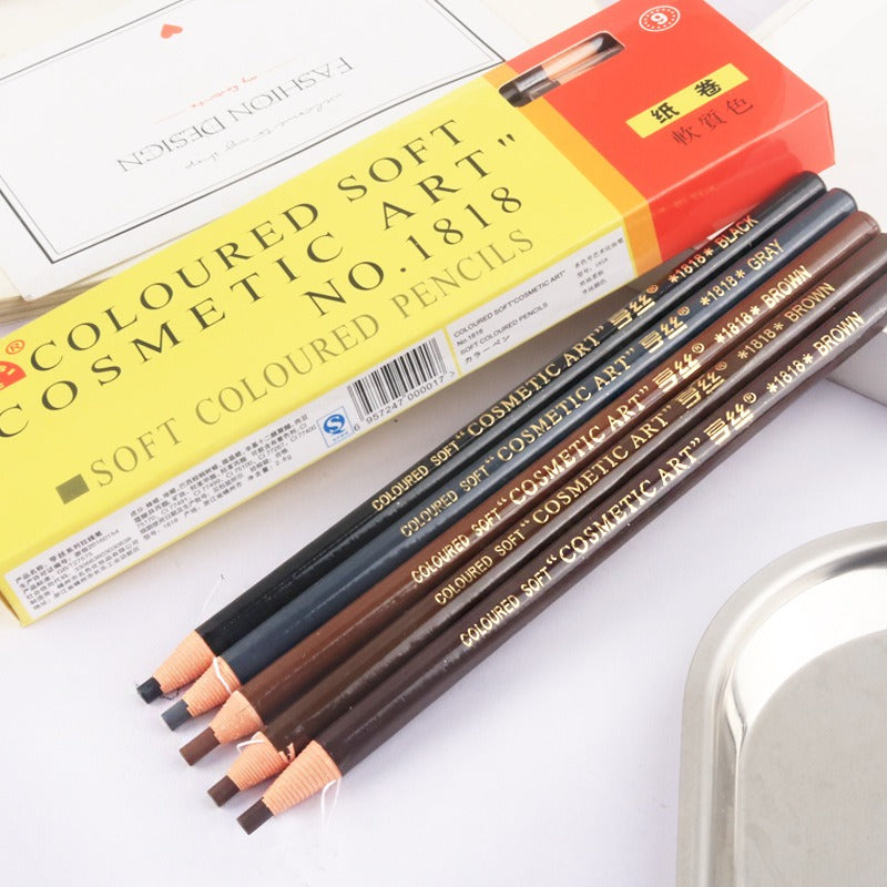12Pcs Tear-Off Pull Line Eyebrow Pencil – No Sharpening Needed Natural Finish