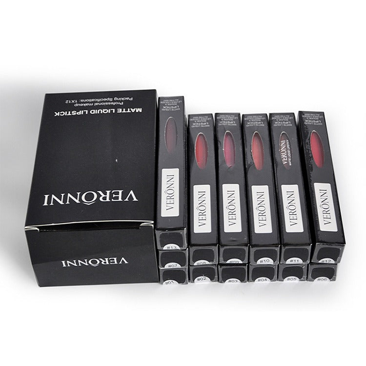 11-Piece Matte Velvet Liquid Lipstick Set – Long-Lasting, Waterproof, Non-Stick & Moisturizing Lip Gloss
