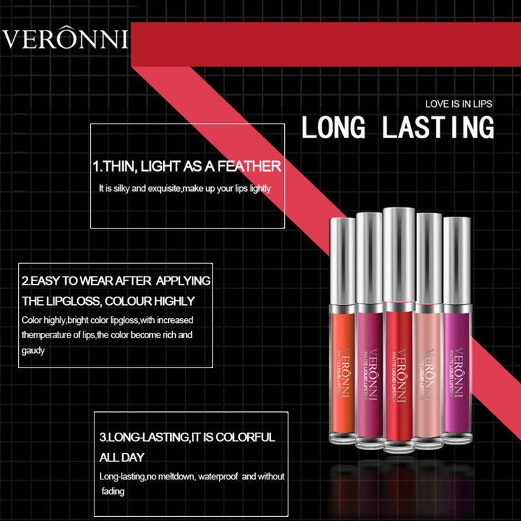 11-Piece Matte Velvet Liquid Lipstick Set – Long-Lasting, Waterproof, Non-Stick & Moisturizing Lip Gloss