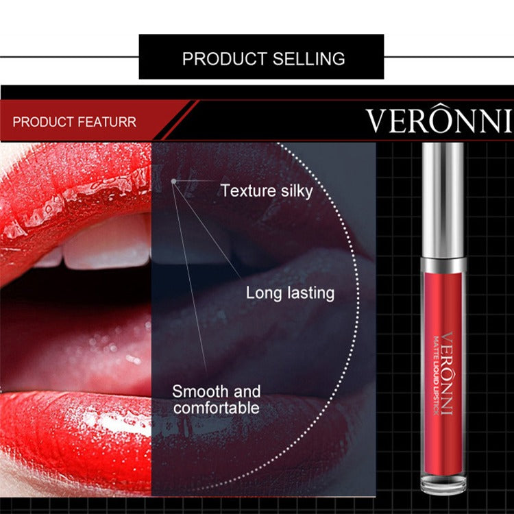 11-Piece Matte Velvet Liquid Lipstick Set – Long-Lasting, Waterproof, Non-Stick & Moisturizing Lip Gloss
