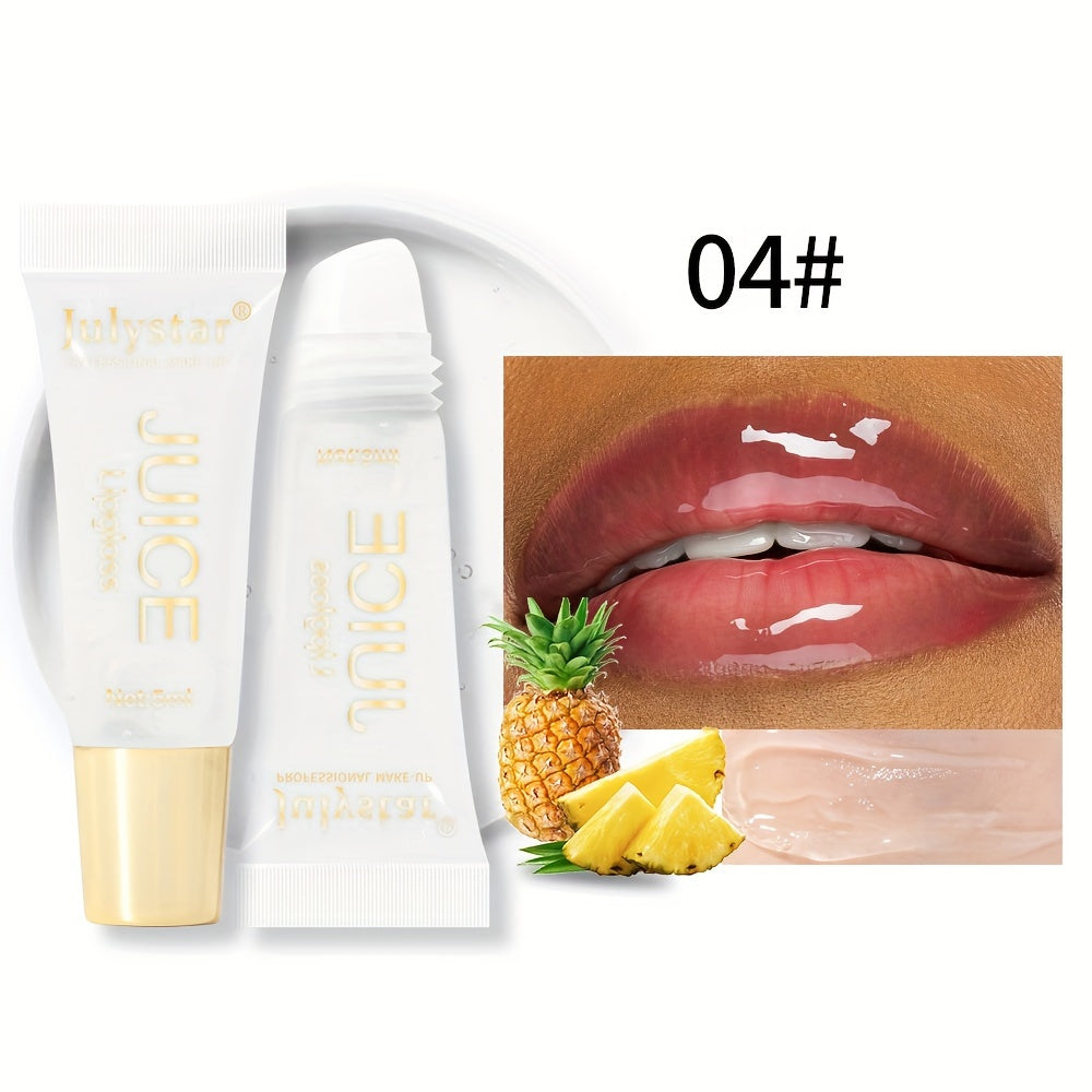 Fruit-Infused Moisturizing Lip Oil – Natural Shine, Long-Lasting Tint & Juicy Gloss Finish