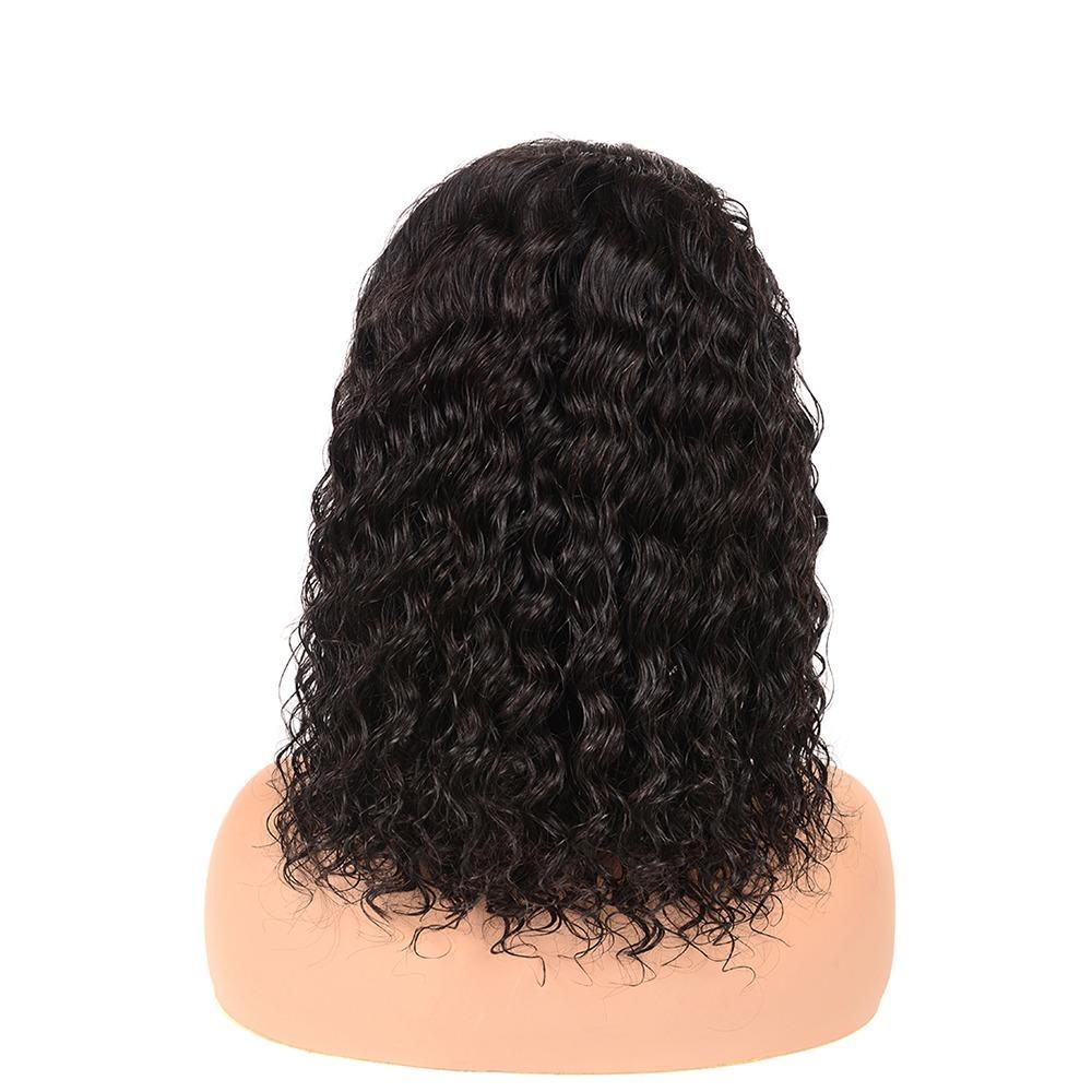 Kinky Curly 180% Density 4x4 Short Bob 13x4 Lace Front Human Hair Wig