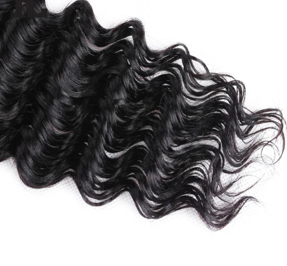 Super Double Drawn 12A Grade Deep Wave BUNDLES with CLOSURES & FRONTAL