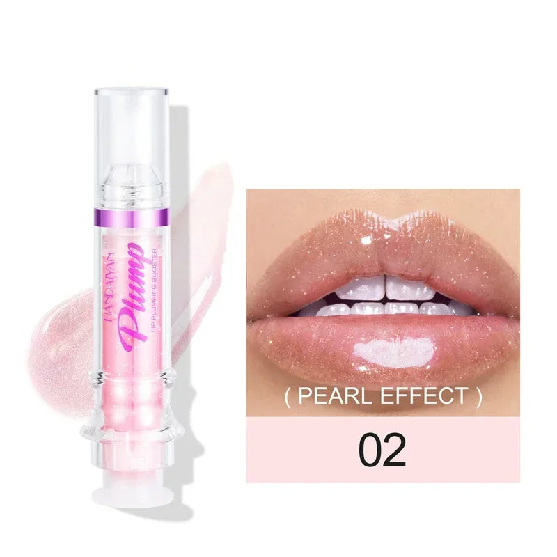 Lip Plumping Booster – Waterproof Liquid Lipstick & Gloss with Moisturizing Oil Glitter Finish